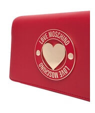 LOVE MOSCHINO SMART DAILY Clutch mit Metall-Schultergurt ROT - Damentaschen - 5