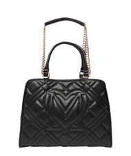 LOVE MOSCHINO QUILTED Handtasche mit Kettenschulterriemen Schwarz - Damentaschen - 3