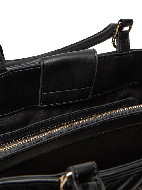 QUILTED Handtasche mit Kettenschulterriemen Schwarz - Damentaschen