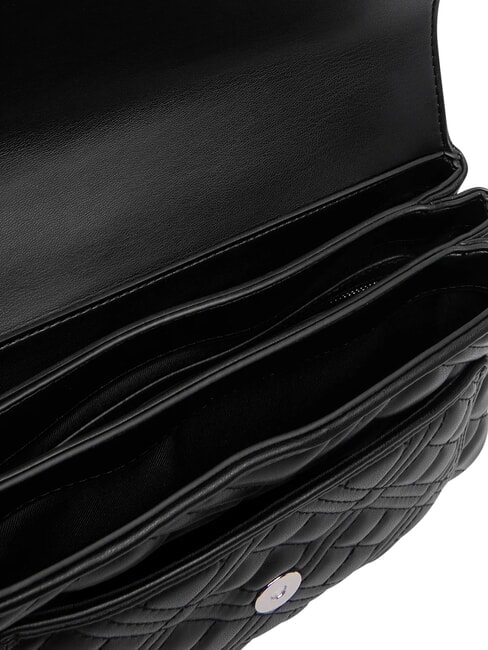 QUILTED Umh&auml;ngetasche Schwarz Schwarz - Damentaschen