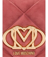 LOVE MOSCHINO EMBOSSED Schultertasche, doppelt tragbar Altrosa - Damentaschen - 5