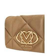 LOVE MOSCHINO EMBOSSED Schultertasche, doppelt tragbar Sand - Damentaschen - 5