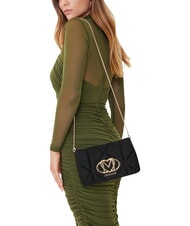 LOVE MOSCHINO EMBOSSED Schultertasche, doppelt tragbar Schwarz - Damentaschen - 2