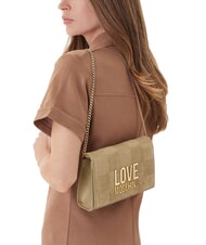 LOVE MOSCHINO PATCHY Clutch mit Kette - Damentaschen