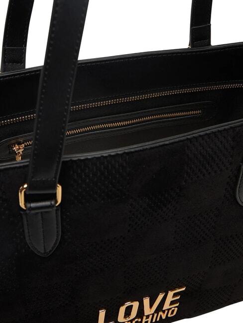 PATCHY Einkaufstasche, Umh&auml;ngetasche Schwarz - Damentaschen