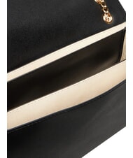 LOVE MOSCHINO PATCHY Schultertasche mit Kette Schwarz - Damentaschen - 6