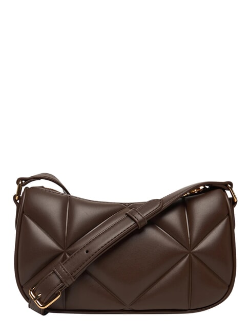 EMBOSSED Mini-Schultertasche Schokolade - Damentaschen