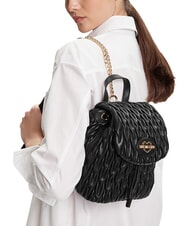 LOVE MOSCHINO DEMURE Rucksack mit Schulterriemen aus Kette Schwarz - Damentaschen - 2