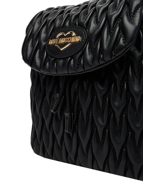 DEMURE Rucksack mit Schulterriemen aus Kette Schwarz - Damentaschen