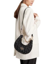 LOVE MOSCHINO DEMURE Handtasche mit Kettenschulterriemen Schwarz - Damentaschen - 2