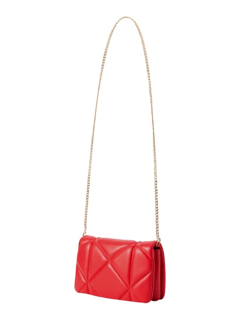 EMBOSSED Kleine Schultertasche mit Kette ROT - Damentaschen