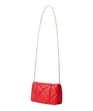 LOVE MOSCHINO EMBOSSED Kleine Schultertasche mit Kette ROT - Damentaschen - 3