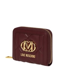 LOVE MOSCHINO EMBOSSED Kleine Geldb&ouml;rse mit Rei&szlig;verschluss Wein - Brieftaschen Damen - 3