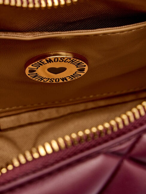 EMBOSSED Schultertasche, doppelt tragbar Wein - Damentaschen