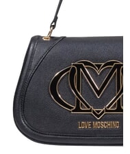 LOVE MOSCHINO LOGO Schultertasche mit Schultergurt Schwarz - Damentaschen - 6
