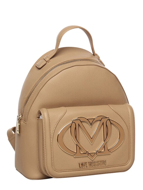 LOGO Rucksack mit Vordertasche Beige - Damentaschen