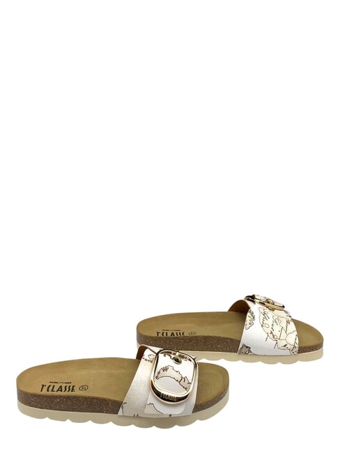 GEO Strandpantoffeln Wei&szlig; - Damenschuhe