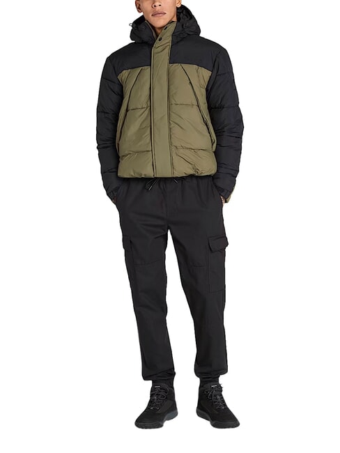 PUFFET Wasserabweisende Daunenjacke Schwarzer/Weinblatt - Daunenjacken f&uuml;r Herren