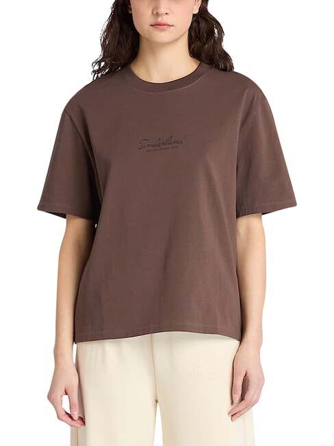 LUSH COMFORT Baumwoll-T-Shirt Schokolade - T-Shirts und Tops f&uuml;r Damen