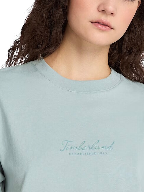 LUSH COMFORT Baumwoll-T-Shirt Silberblau - T-Shirts und Tops f&uuml;r Damen