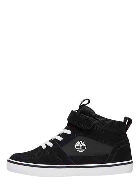 STONE JUMP MID Sneaker aus gemischtem Leder schwarzes Wildleder - Kinderschuhe