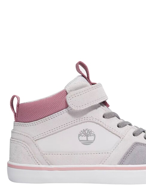 STONE JUMP MID Sneaker aus gemischtem Leder hellgraues Wildleder - Kinderschuhe