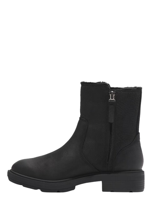 BRIMFIELD Lederstiefeletten schwarzes Vollkorn - Damenschuhe