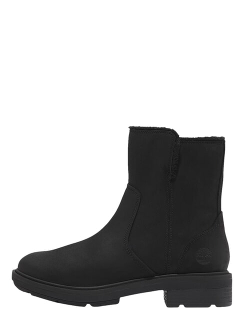 BRIMFIELD Lederstiefeletten schwarzes Vollkorn - Damenschuhe