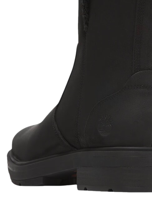 BRIMFIELD Lederstiefeletten schwarzes Vollkorn - Damenschuhe