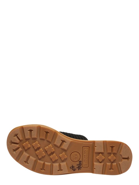 CALISTA BAY Sandalen aus Ledermix schwarzer Strick - Damenschuhe