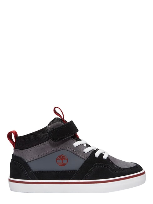 STONE JUMP MID Sneaker aus gemischtem Leder dunkelgraues Wildleder - Kinderschuhe