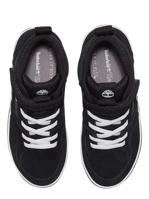 STONE JUMP MID Sneaker aus gemischtem Leder schwarzes Wildleder - Kinderschuhe