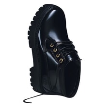 TIMBERLAND STONE STREET Wasserdichter Lederstiefeletten schwarzes Lackleder - Damenschuhe - 9
