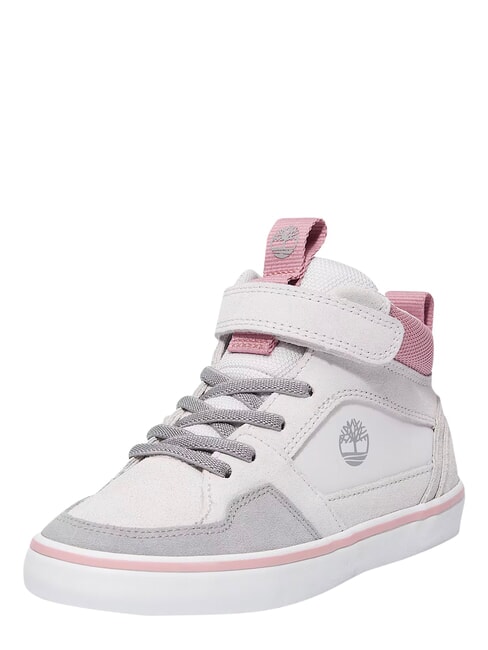 STONE JUMP MID Sneaker aus gemischtem Leder hellgraues Wildleder - Kinderschuhe