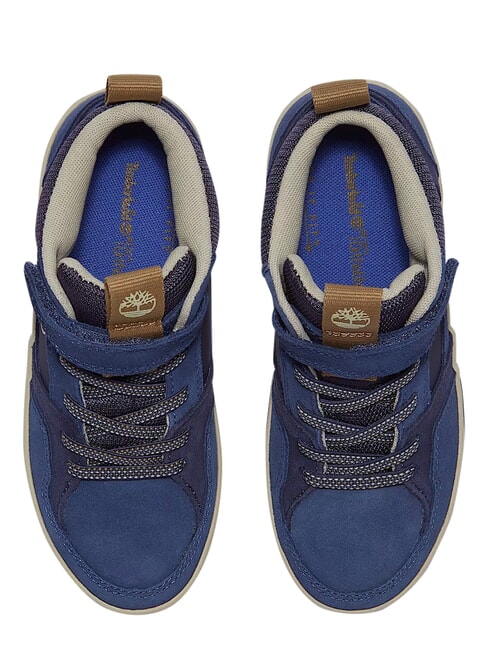 STONE JUMP MID Sneaker aus gemischtem Leder dunkelblau - Kinderschuhe
