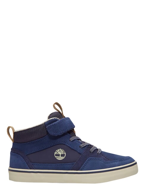 STONE JUMP MID Sneaker aus gemischtem Leder dunkelblau - Kinderschuhe