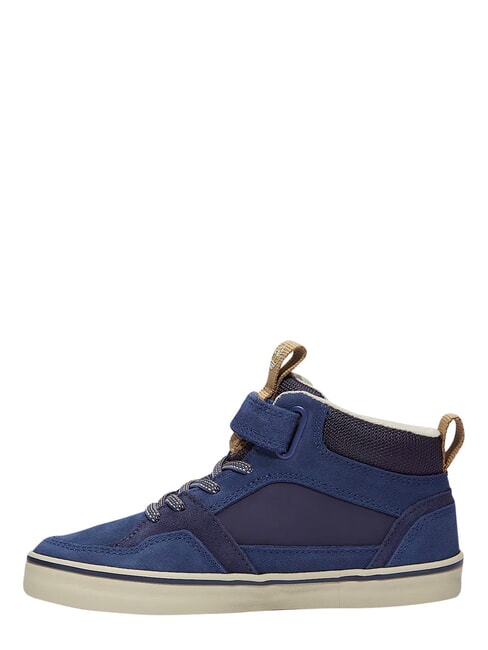STONE JUMP MID Sneaker aus gemischtem Leder dunkelblau - Kinderschuhe