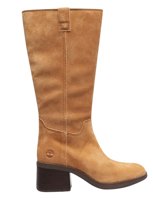 BELLEVAUX Lederstiefelette mittelbraunes Wildleder - Damenschuhe