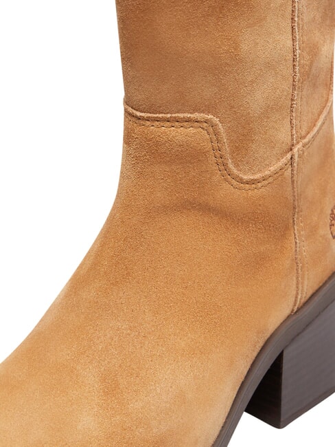 BELLEVAUX Lederstiefelette mittelbraunes Wildleder - Damenschuhe