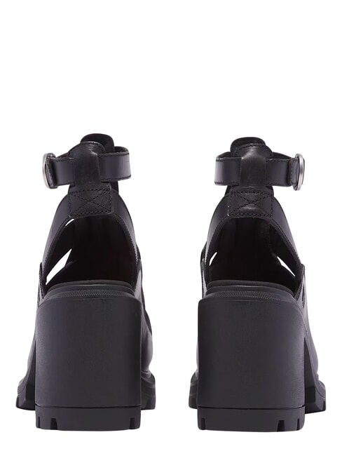 ALLINGTON Hohe Fischer-Sandale schwarzes Vollkorn - Damenschuhe