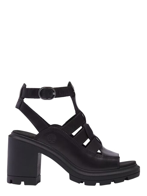 ALLINGTON Hohe Fischer-Sandale schwarzes Vollkorn - Damenschuhe