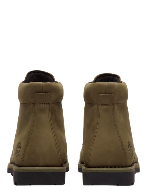 ALDEN BROOK Wasserdichter Lederstiefeletten dunkelolivfarbenes Nubukleder - Herrenschuhe