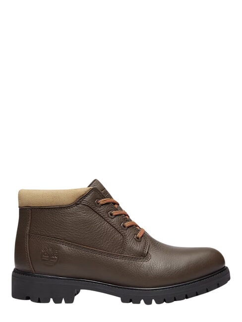 PREMIUM MID  Wasserdichte Lederstiefeletten dunkelbraun fg w olv - Herrenschuhe