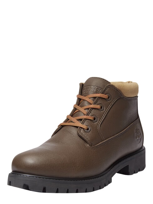 PREMIUM MID  Wasserdichte Lederstiefeletten dunkelbraun fg w olv - Herrenschuhe