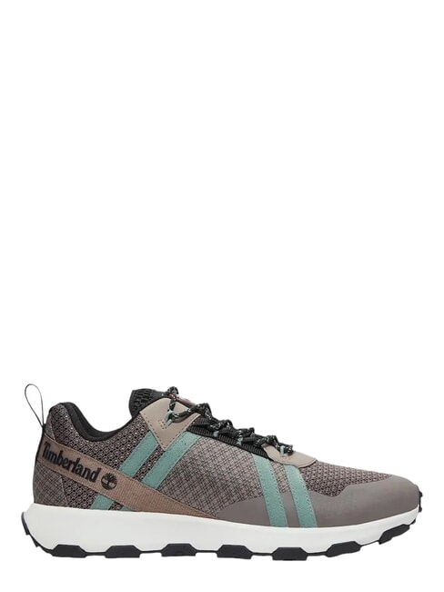 WINSOR TRAIL Sneaker aus gemischtem Leder taupefarbenes Netz - Herrenschuhe