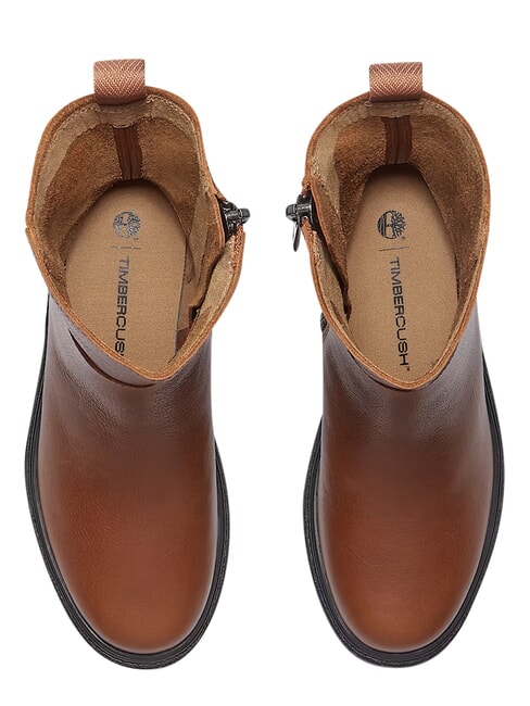 CAMBRIA VALLEY Lederstiefel Rost voller Maserung - Damenschuhe