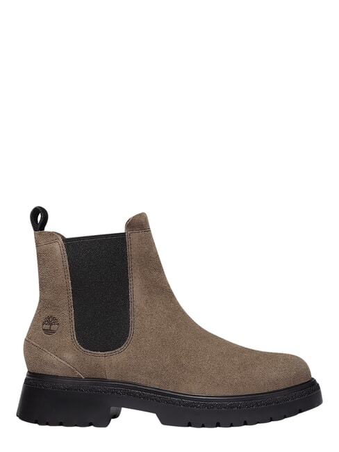 CAMBRIA VALLEY Lederstiefelette mittelgraues Wildleder - Damenschuhe