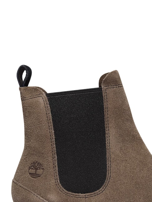CAMBRIA VALLEY Lederstiefelette mittelgraues Wildleder - Damenschuhe