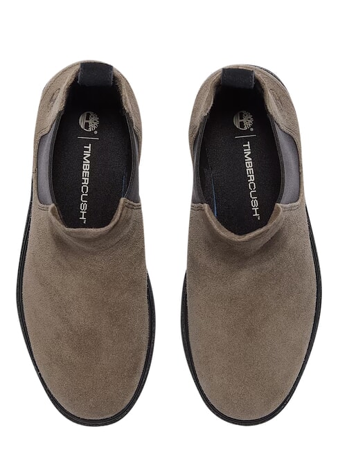 CAMBRIA VALLEY Lederstiefelette mittelgraues Wildleder - Damenschuhe