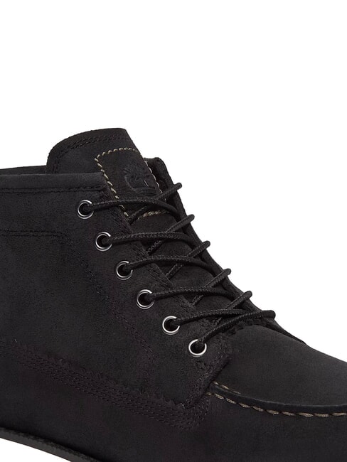 BRITTON MILLS Lederstiefel schwarzes Wildleder - Herrenschuhe